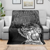 Mexico Aztec Warrior Blanket Huitzilopochtli With Aztec Calendar