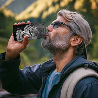 Mexico Aztec Warrior 4 in 1 Can Cooler Tumbler Huitzilopochtli With Aztec Calendar