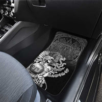 Mexico Aztec Warrior Car Mats Huitzilopochtli With Aztec Calendar