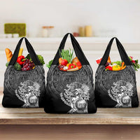 Mexico Aztec Warrior Grocery Bag Huitzilopochtli With Aztec Calendar