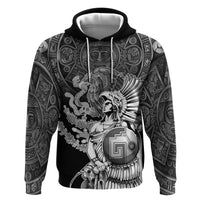 Mexico Aztec Warrior Hoodie Huitzilopochtli With Aztec Calendar