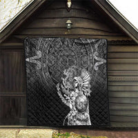 Mexico Aztec Warrior Quilt Huitzilopochtli With Aztec Calendar