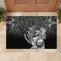 Mexico Aztec Warrior Rubber Doormat Huitzilopochtli With Aztec Calendar