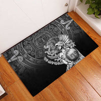 Mexico Aztec Warrior Rubber Doormat Huitzilopochtli With Aztec Calendar