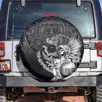 Mexico Aztec Warrior Spare Tire Cover Huitzilopochtli With Aztec Calendar