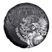Mexico Aztec Warrior Spare Tire Cover Huitzilopochtli With Aztec Calendar