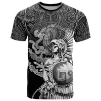 Mexico Aztec Warrior T Shirt Huitzilopochtli With Aztec Calendar