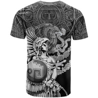 Mexico Aztec Warrior T Shirt Huitzilopochtli With Aztec Calendar