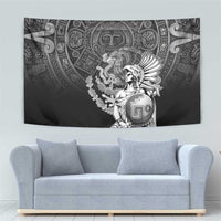 Mexico Aztec Warrior Tapestry Huitzilopochtli With Aztec Calendar
