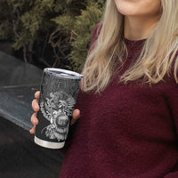 Mexico Aztec Warrior Tumbler Cup Huitzilopochtli With Aztec Calendar