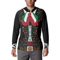 Mexico Cinco de Mayo Button Sweatshirt Charro Suit Style