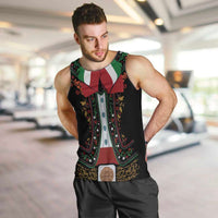 Mexico Cinco de Mayo Men Tank Top Charro Suit Style