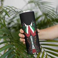 Mexico Cinco de Mayo Skinny Tumbler Charro Suit Style