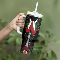 Mexico Cinco de Mayo Tumbler With Handle Charro Suit Style