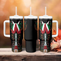 Mexico Cinco de Mayo Tumbler With Handle Charro Suit Style
