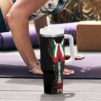 Mexico Cinco de Mayo Tumbler With Handle Charro Suit Style