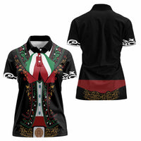 Mexico Cinco de Mayo Women Polo Shirt Charro Suit Style