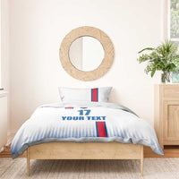 Custom Iceland Football Bedding Set White with Flag Style