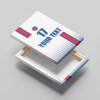 Custom Iceland Football Canvas Wall Art White with Flag Style