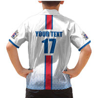 Custom Iceland Football Family Matching Mermaid Dress and Hawaiian Shirt White with Flag Style