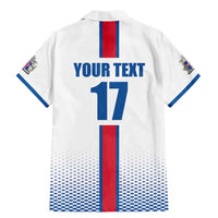 Custom Iceland Football Family Matching Mermaid Dress and Hawaiian Shirt White with Flag Style