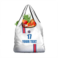 Custom Iceland Football Grocery Bag White with Flag Style