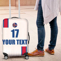 Custom Iceland Football Luggage Cover White with Flag Style