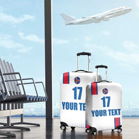 Custom Iceland Football Luggage Cover White with Flag Style