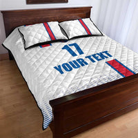 Custom Iceland Football Quilt Bed Set White with Flag Style