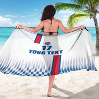 Custom Iceland Football Sarong White with Flag Style
