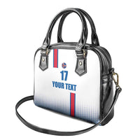 Custom Iceland Football Shoulder Handbag White with Flag Style