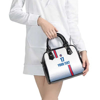 Custom Iceland Football Shoulder Handbag White with Flag Style