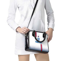 Custom Iceland Football Shoulder Handbag White with Flag Style