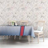 Custom Iceland Football Tablecloth White with Flag Style