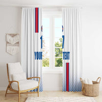 Custom Iceland Football Window Curtain White with Flag Style