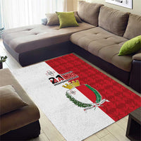 Malta Independence Day Area Rug Flag Style with Coat of Arms