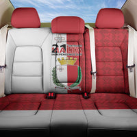 Malta Independence Day Back Car Seat Cover Flag Style with Coat of Arms
