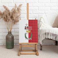Malta Independence Day Canvas Wall Art Flag Style with Coat of Arms