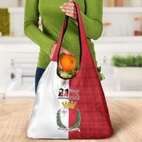 Malta Independence Day Grocery Bag Flag Style with Coat of Arms