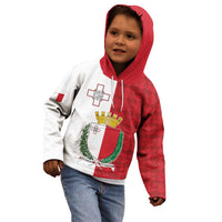 Malta Independence Day Kid Hoodie Flag Style with Coat of Arms