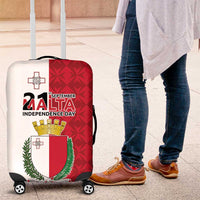 Malta Independence Day Luggage Cover Flag Style with Coat of Arms