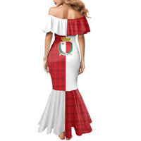 Malta Independence Day Mermaid Dress Flag Style with Coat of Arms
