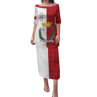 Malta Independence Day Puletasi Flag Style with Coat of Arms