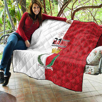 Malta Independence Day Quilt Flag Style with Coat of Arms
