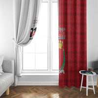 Malta Independence Day Window Curtain Flag Style with Coat of Arms