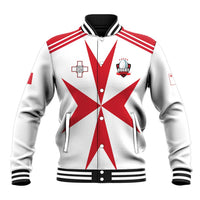 Custom Malta Rugby Baseball Jacket Maltese Cross