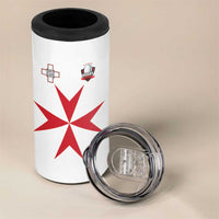 Custom Malta Rugby 4 in 1 Can Cooler Tumbler Maltese Cross