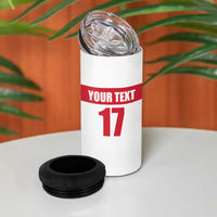 Custom Malta Rugby 4 in 1 Can Cooler Tumbler Maltese Cross