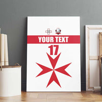 Custom Malta Rugby Canvas Wall Art Maltese Cross