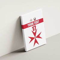 Custom Malta Rugby Canvas Wall Art Maltese Cross